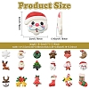 90Pcs 18 Styles Christmas Themed Opaque Resin Cabochons Sets CRES-YW0002-69-3