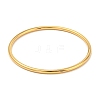 Ion Plating(IP) 304 Stainless Steel Simple Plain Bangle for Women BJEW-F461-01D-G-2