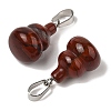 Natural Red Rainbow Jasper Pendants G-B127-03P-15-3