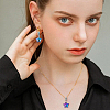 24Pcs 8 Styles AB Color Transparent Glass European Dangle Charms PALLOY-AR00050-5