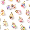 27Pcs 9 Styles Glass Pendants FIND-YW0008-07-3