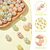 Plating Transparent Acrylic Beads TACR-CJC0001-12-3