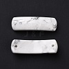 Natural Howlite Connector Charms G-D460-02M-2