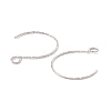 Tarnish Resistant 316 Surgical Stainless Steel Earring Hooks STAS-D183-03P-01-3