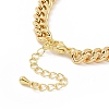 Clear Cubic Zirconia Butterfly Link Bracelet BJEW-B068-06-4