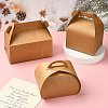 40Pcs 4 Styles Kraft Paper Hand-held Cake Box CON-CJ0001-21-6