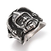 304 Stainless Steel Viking Warrior Ring for Men RJEW-U005-02AS-1