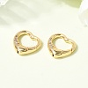 Brass Micro Pave Clear Cubic Zirconia Spring Gate Rings ZIRC-F146-01B-2