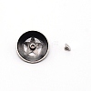 1-Hole Alloy Decorative Rivets PALLOY-WH0092-15P-2