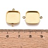 304 Stainless Steel Connector Cabochon Settings STAS-Q113-35G-3