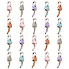 35Pcs 5 Colors Eco-Friendly Alloy Enamel Pendants ENAM-CJ0002-82-1