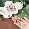 36Pcs 12 Styles Rack Plating Alloy Rhinestone Pendants FIND-TA0010-29-7
