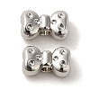 Rack Plating Alloy Beads PALLOY-P304-24P-1