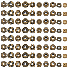500Pcs 10 Styles Tibetan Style Beads TIBEB-PA0001-12-7