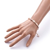 Natural Baroque Pearl Keshi Pearl Beaded Bracelets BJEW-JB05266-03-4