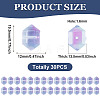 30Pcs Transparent Handmade Lampwork Beads LAMP-TADJ0001-12D-4