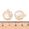 Alloy Enamel Pendants ENAM-T022-62B-3