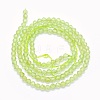 Natural Prehnite Beads Strands G-O166-19-2mm-2