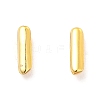 Brass Hollow Out Initial Letter Stud Earrings for Women EJEW-A044-01G-I-1