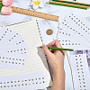 15Pcs Paper Letter Self-Adhesive Stickers DIY-SP0006-56A-3