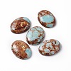 Assembled Bronzite and Imperial Jasper Cabochons G-O124-03-3