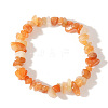 Natural Sunstone Chips Bead Stretch Bracelets for Women Men CI5318-18-1