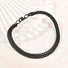 304 Stainless Steel Wheat Chain Bracelets for Women Men BJEW-H643-03EB-3