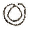 Electroplated Natural Lava Rock Beads Strands G-A234-F02-01H-2