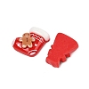 Christmas Theme Opaque Resin Cabochons CRES-M037-23-2