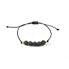 Bohemian Adjustable Handmade Dyed Natuarl Lava Rock Braided Bead Bracelets for Women RX0209-2-1