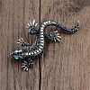 Gecko Rhinestone Brooch Pin PW-WG99E82-01-1