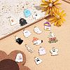 15Pcs 15 Styles Halloween Alloy Enamel Pendants FIND-YW0006-06-3