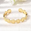 Religion Brass Open Cuff Bangles BJEW-K296-02B-G-2