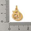 Ion Plating(IP) 304 Stainless Steel Charms STAS-I010-01G-G-3