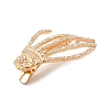 Halloween Theme Glass Rhinestone Alligator Hair Clips for Woman Girl LS-PHAR-E018-03G-2