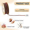 2 Rolls Segment Dyed Cotton Twisted String Cord OCOR-TA0002-95A-4