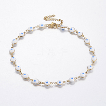 304 Stainless Steel Anklets AJEW-F033-02B