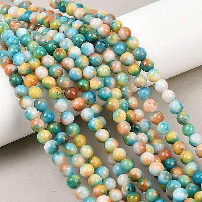 Jade Beads Strands G-D264-6mm-XH14-1
