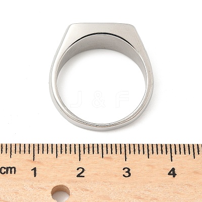 316L Stainless Steel Natural Gemstone Finger Rings for Women RJEW-U054-02C-02P-1