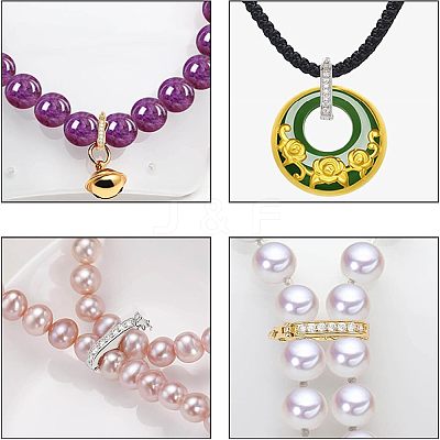 8Pcs 2 Colors Brass Peanut Twister Clasp KK-CA0003-05-1