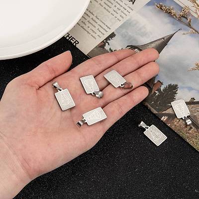 Non-Tarnish 304 Stainless Steel Pendants LS-STAS-M245-22P-1