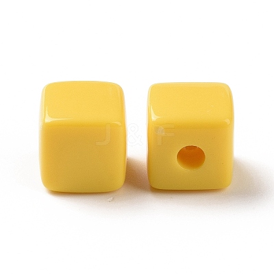 Opaque Acrylic Beads OACR-E015-02E-1