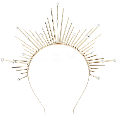 Alloy Virgin Halo Hair Bands OHAR-WH20011-08G-1