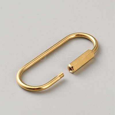 Brass Locking Carabiner KK-WH0001-33B-1