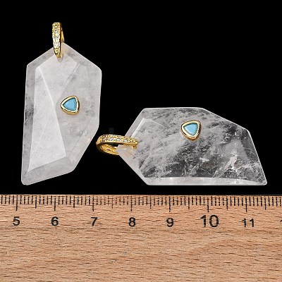 Natural Quartz Crystal Pendants GG-CBA51ED-04G-07-1