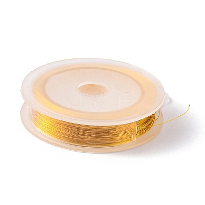 Round Copper Wire for Jewelry Making CWIR-WH0001-0.2mm-05-1