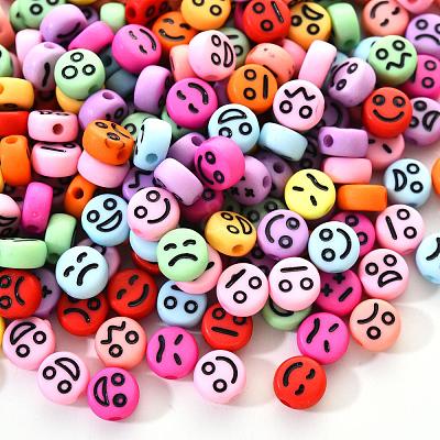 Opaque Acrylic Beads MACR-YW0001-22H-1