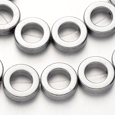 Electroplate Non-magnetic Synthetic Hematite Beads Strands G-F300-04-01-1