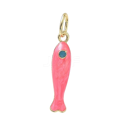 Brass Enamel Pendants KK-CBA6980-11G-C-1