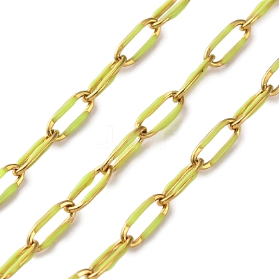 304 Stainless Steel Enamel Cable Chains CHS-R020-02G-06-1